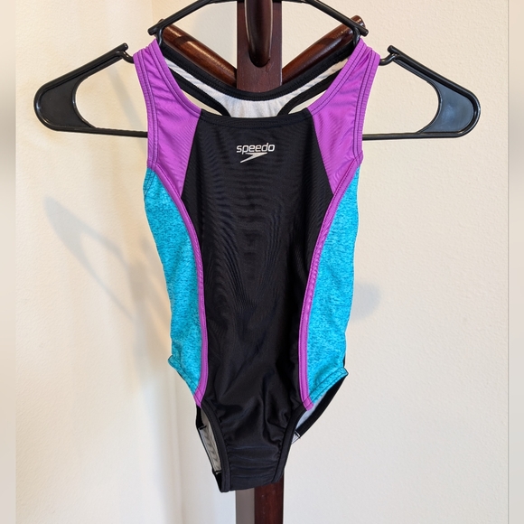 Speedo Other - Speedo Girls Purple and Teal 1 Piece Swimsuit, Size XS (5-6) - NEW